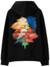 Swaying Flower Back Logo Hoodie Black - WOOYOUNGMI - BALAAN 3