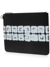 Cheeto Tag Effect 4G Leather Clutch Bag Black - GIVENCHY - BALAAN.