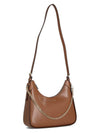 Wilma Chain Leather Shoulder Bag Brown - MICHAEL KORS - BALAAN 3