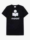 Karman Logo Short Sleeve T-Shirt Black - ISABEL MARANT - BALAAN 2