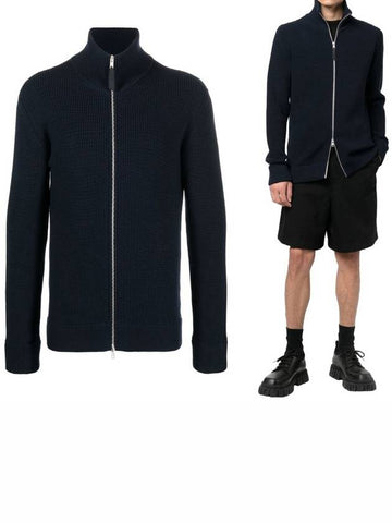 Margiela stitch zip up cardigan SI1HA0013 S17781 511F - MAISON MARGIELA - BALAAN 1