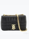 Quilted Lula Mini Leather Cross Bag Black - BURBERRY - BALAAN 2