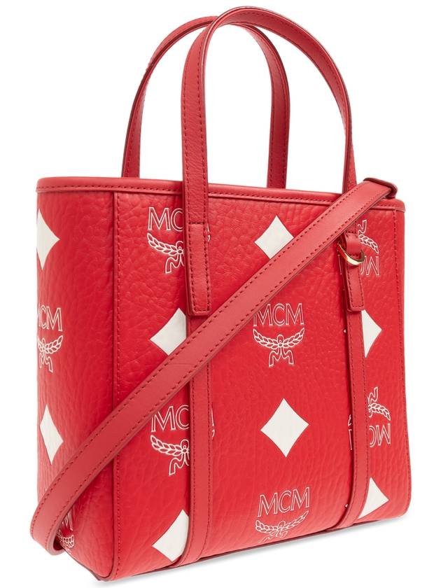 MCM Toni Mini Tote Bag, Women's, Red - MCM - BALAAN 4