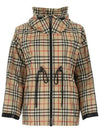 Logo Tape Vintage Check Hooded Jacket Archive Beige - BURBERRY - BALAAN 2