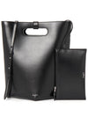 Folded Logo Calfskin Tote Bag Black - ALAIA - BALAAN 2