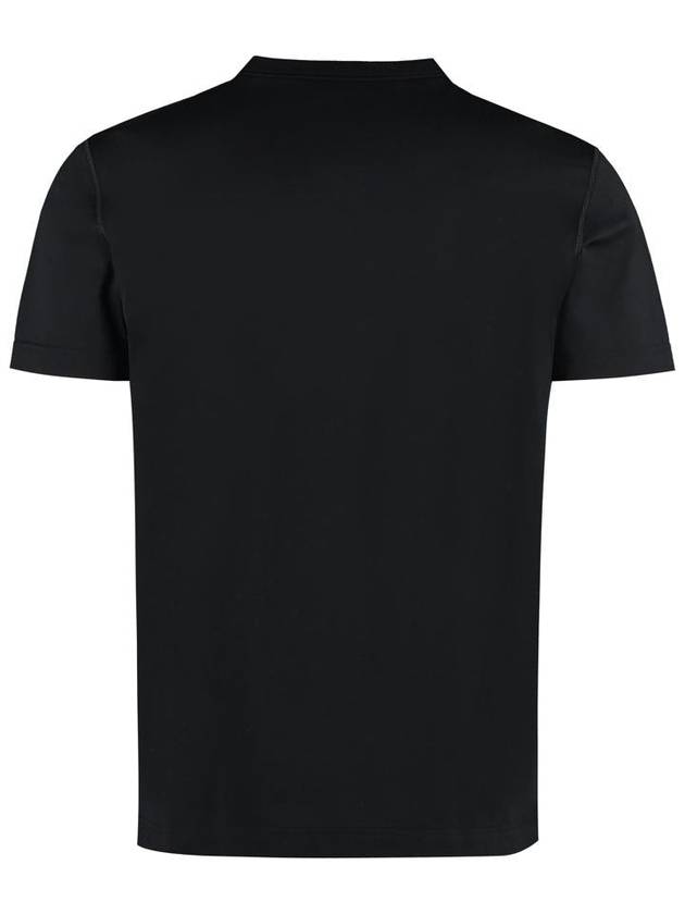 Logo Patch Crew Neck Cotton Short Sleeve T-Shirt Black - DOLCE&GABBANA - BALAAN 3