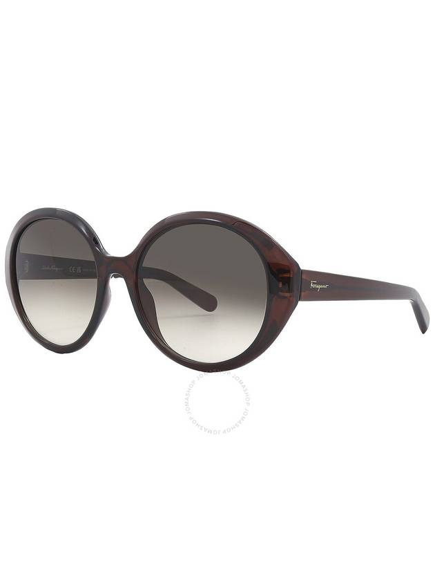 Eyewear Grey Gradient Round Sunglasses Brown - SALVATORE FERRAGAMO - BALAAN 4