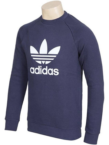 Trefoil Crew Sweatshirt Navy - ADIDAS - BALAAN 1