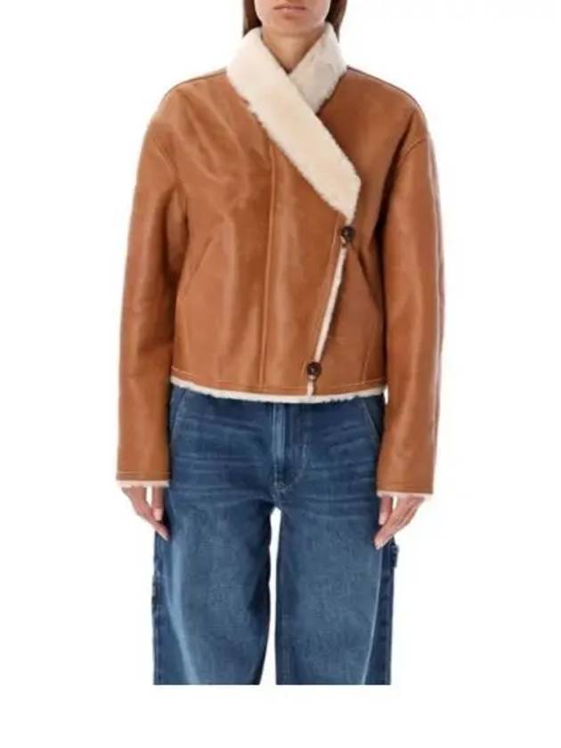 Eriana Reversible Suede Lambskin Leather Single Coat Cinnamon - ISABEL MARANT - BALAAN 2