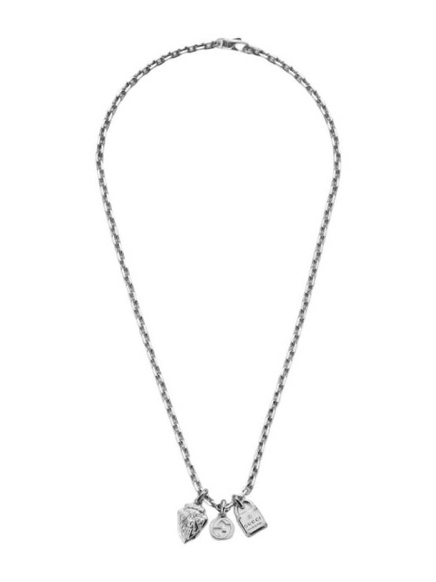 Trademark Chain Pendant Necklace Silver - GUCCI - BALAAN 1