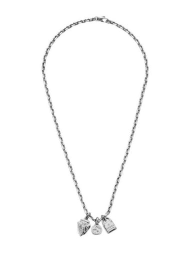 Trademark Chain Pendant Necklace Silver - GUCCI - BALAAN 1