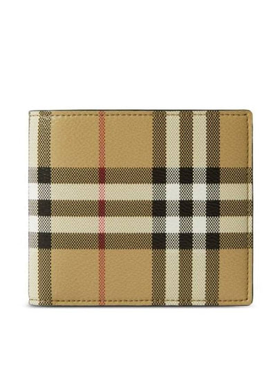 Check Half Wallet Beige - BURBERRY - BALAAN 2