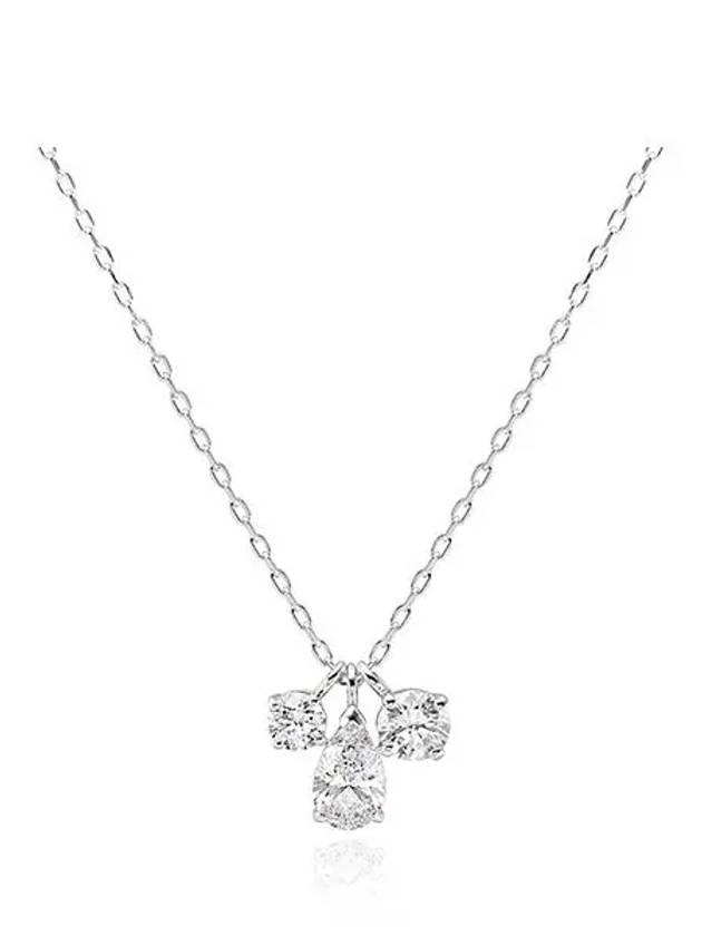 Attract Cluster Pendant Rhodium Necklace Silver - SWAROVSKI - BALAAN 3