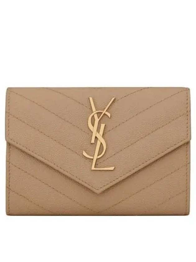 23FW 414404 Cassandra Matelasse Small Envelope Wallet 1007717 - SAINT LAURENT - BALAAN 1