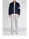 4 Bar Stripe Ripstop Zip-up Jacket Blue - THOM BROWNE - BALAAN 6