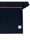 Midweight Jersey Short Sleeve T-Shirt Navy - THOM BROWNE - BALAAN 4