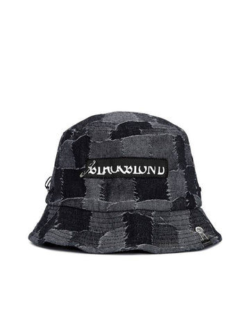 BBD The Apparition Patchwork Denim Bucket Hat Black - BLACKBLOND - BALAAN 1