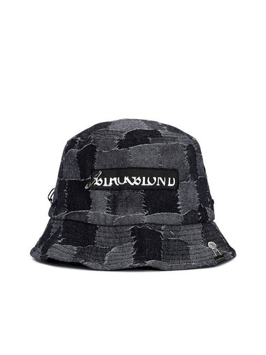 The Apparition Patchwork Denim Bucket Hat Black - BLACKBLOND - BALAAN 1