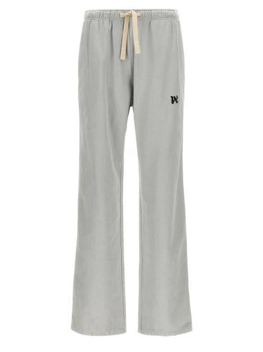 Straight Pants PMCA141R24FAB00105100510 Gray - PALM ANGELS - BALAAN 1