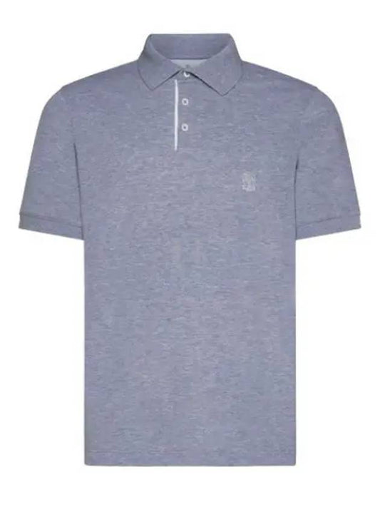 Logo Print Pique Polo Shirt ME8548765COP85 - BRUNELLO CUCINELLI - BALAAN 2