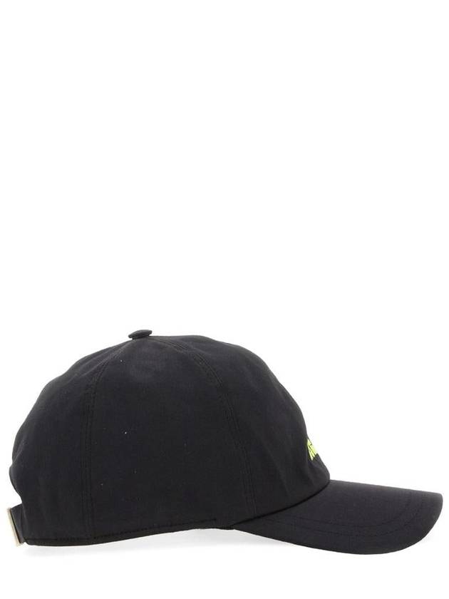 Embroidered Micro Logo Ball Cap Black - MSGM - BALAAN 3