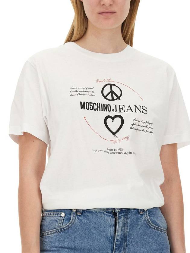 Moschino Jeans T-Shirt With Print - MOSCHINO - BALAAN 4