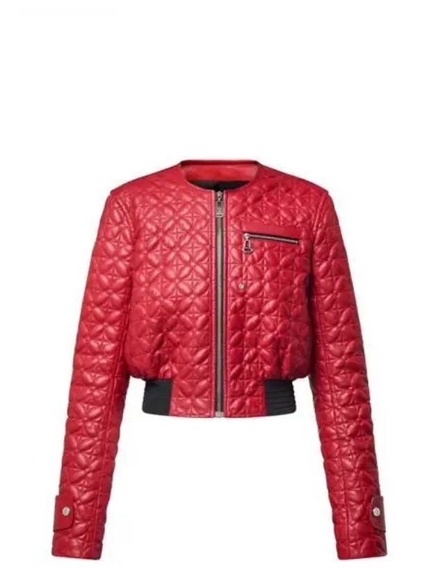 Quilted Monogram Flower Bomber Jacket 1AGAFH - LOUIS VUITTON - BALAAN 1