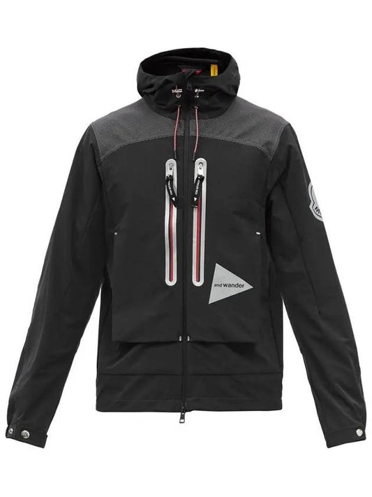 Men's Genius 1952 Hooded Jacket Black - MONCLER - BALAAN.