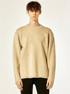 Cashmere Knit Top Cream - BUTTON SEOUL - BALAAN 1