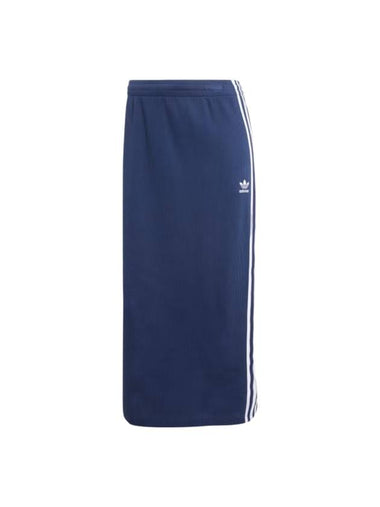 Logo Knit A-Line Skirt Navy - ADIDAS - BALAAN 1