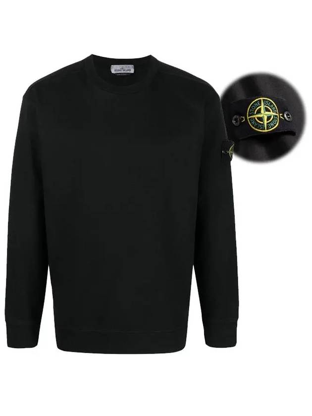 Waffen Crew Neck Sweatshirt Black - STONE ISLAND - BALAAN 2