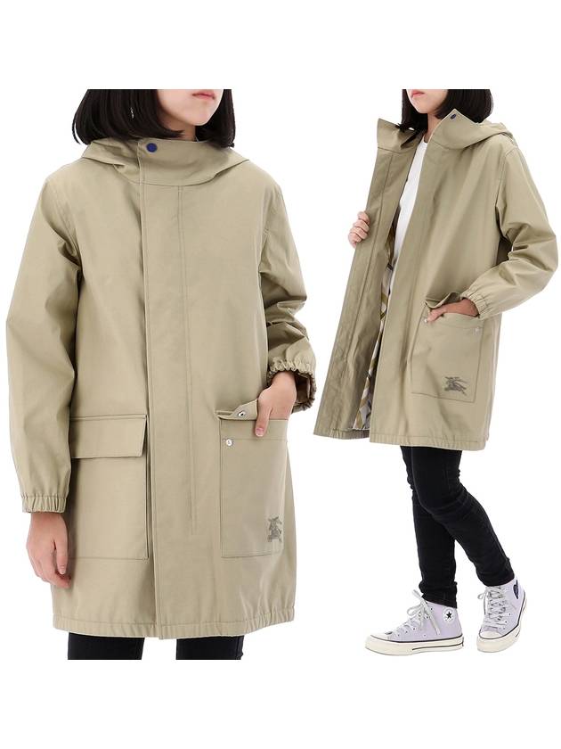 Kids Gabardine Parka Coat 8094131 B7311 K - BURBERRY - BALAAN 1