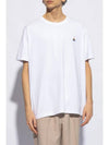 ORB Logo Cotton Short Sleeve T-Shirt White - VIVIENNE WESTWOOD - BALAAN 3