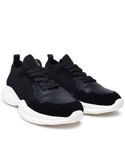 Stuart Weitzman Black Fabric Sneakers - STUART WEITZMAN - BALAAN 2