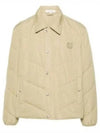 Quilted Nylon Frontal Logo Patch Jacket Canvas - MAISON KITSUNE - BALAAN 2