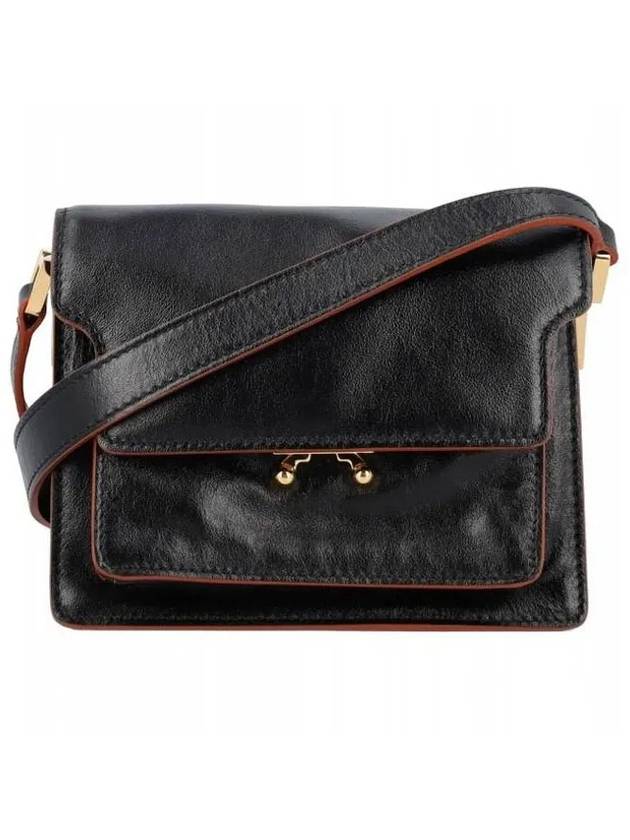 Trunk Soft Mini Shoulder Bag Black - MARNI - BALAAN 3