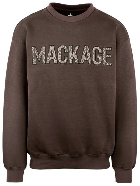 MAX MG Monogram Double Face Jersey Sweatshirt Coffee - MACKAGE - BALAAN.