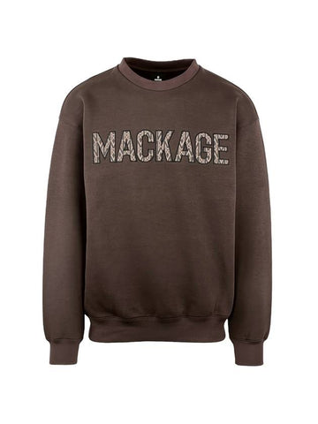 Monogram Double Face Jersey Sweatshirt Coffee - MACKAGE - BALAAN 1