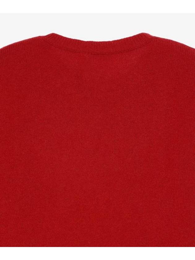 Edo Monogram Cashmere Knit Top Red - MAX MARA - BALAAN 5