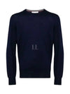 Wool Cashmere Knit Top Navy - BRUNELLO CUCINELLI - BALAAN 2