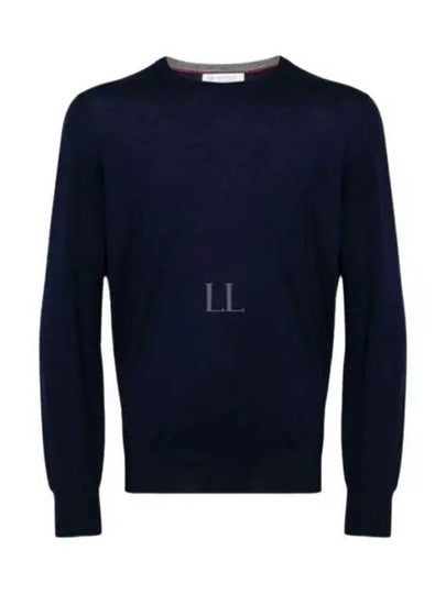 Wool Cashmere Knit Top Navy - BRUNELLO CUCINELLI - BALAAN 2