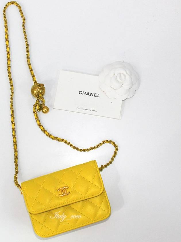 Classic gold ball mini cross bag yellow vintage gold AP1628 B02916 NL296 - CHANEL - BALAAN 4