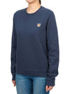 Fox Head Patch Regular Sweatshirt Ink Blue - MAISON KITSUNE - BALAAN 3