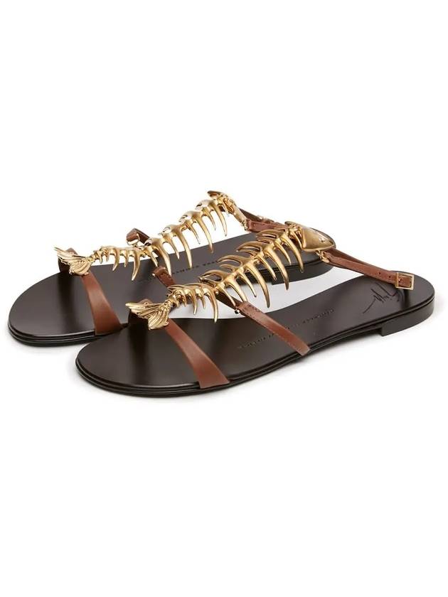 Women's Strap Gold Sandals E40009 BRANDY - GIUSEPPE ZANOTTI - BALAAN 3