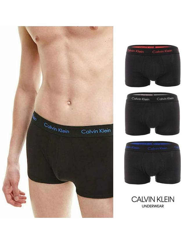 Low Rise Briefs 3 Pack Black - CALVIN KLEIN - BALAAN 2