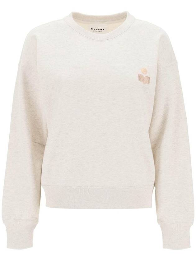 Mobyla Crew Neck Sweatshirt Ecru - ISABEL MARANT ETOILE - BALAAN 1