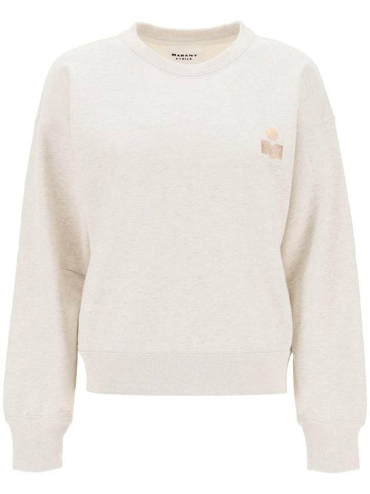 Mobyla Crew Neck Sweatshirt Ecru - ISABEL MARANT ETOILE - BALAAN 1