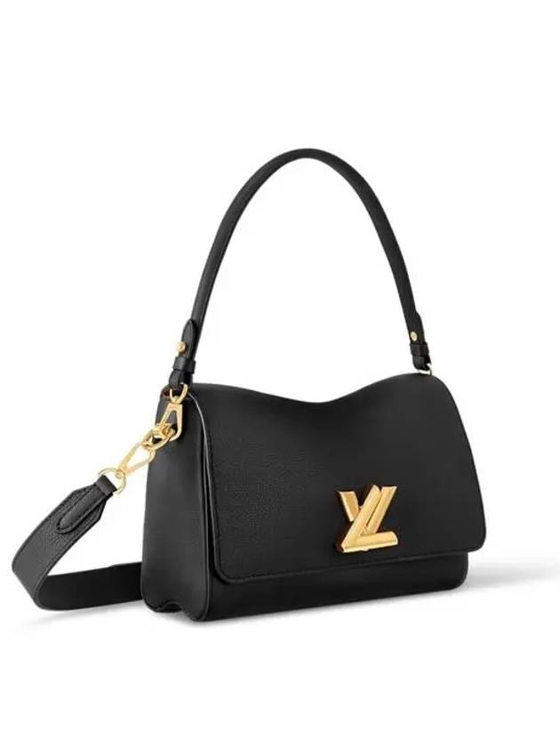 Soft Twist Other Leather Shoulder Bag Black - LOUIS VUITTON - BALAAN 3