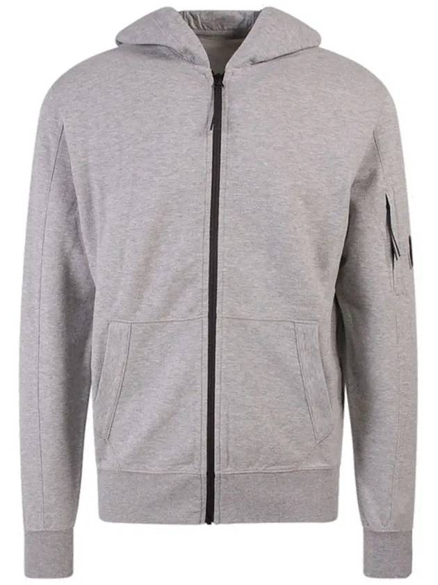 Light Fleece Lens Wappen Zip Up Hoodie Grey - CP COMPANY - BALAAN 2