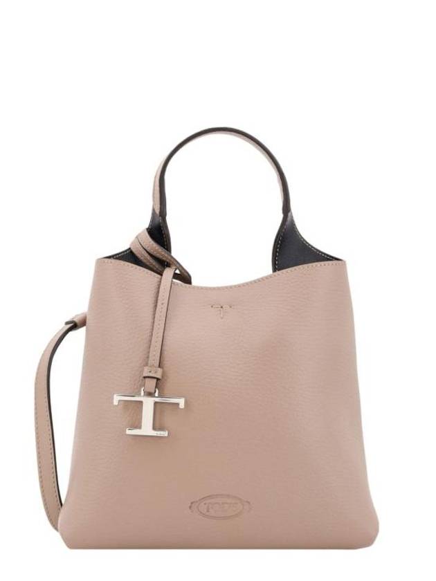 Leather Mini Tote Bag Brown - TOD'S - BALAAN 1